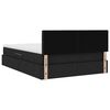 vidaXL Postelja z dodatnim prostorom za shranjevanje in LED osvetlitvijo
