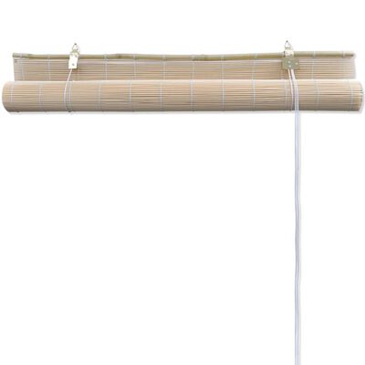 vidaXL Rolo senčilo iz naravnega bambusa 4 kosi 120x160 cm