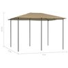 vidaXL Paviljon 3x4x2,6 m taupe 160 g/m²