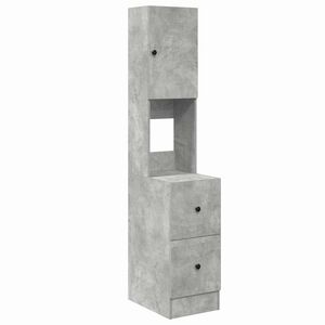 vidaXL Kuhinjski element z vrati Siva 35 x 50 x 180 cm Konstruiran les