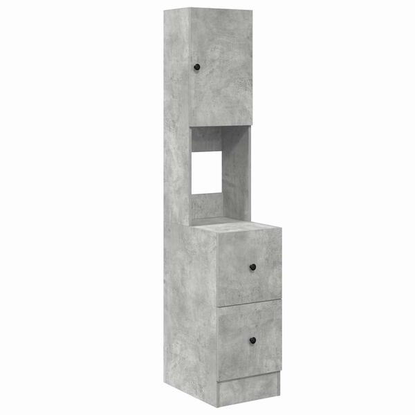 vidaXL Kuhinjski element z vrati Siva 35 x 50 x 180 cm Konstruiran les