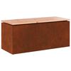 vidaXL Vrtna klop 2 -Seater 100 x 40 x 43 cm Odporno jeklo Rjav