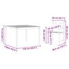 vidaXL Komplet za jedilnico v vrtu 3 pcs Rjava Trden akacijev les