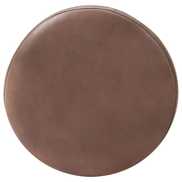 vidaXL Barski stolčki 2 kosa bledo rjavo pravo usnje