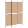 vidaXL 3-panelni prostor delilnik Bež 150 x 200 cm Blago