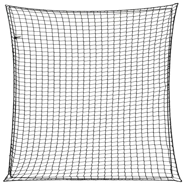 vidaXL Mreža za prikolico z elastično vrvjo črna 3x3 m PP