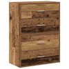 vidaXL Omarice z 4 predaloma 2 kosa star les 60x31x40 cm inž. les