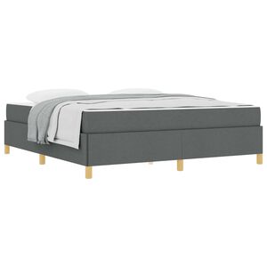 vidaXL Konstrukcija postelje Temno siva 180 x 200 cm blago