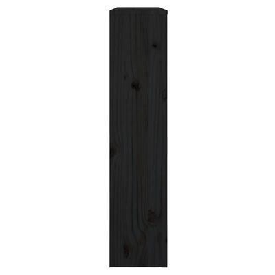 vidaXL Pokrov za radiator črna 79,5x19x84 cm trdna borovina