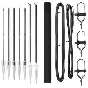 vidaXL Steber ograje. Siva