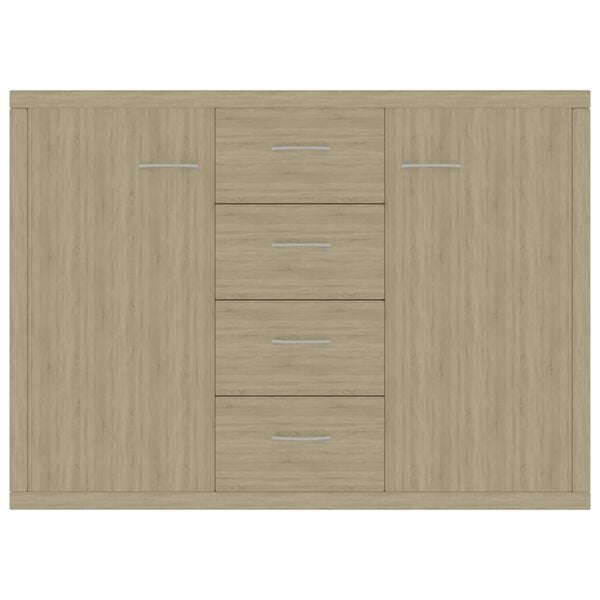 vidaXL Komoda sonoma hrast 88x30x65 cm iverna plo&scaron;ča