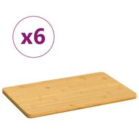 vidaXL Plošča za zajtrk 6 kosov 22x14x0,8 cm bambus