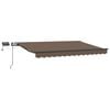 vidaXL Vlečna tenda Taupe 600 &times; 300 cm Tkanina in aluminij