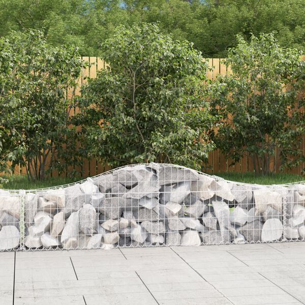 vidaXL Obokane gabion ko&scaron;are 30 kosov 200x30x40/60 cm pocinkano železo