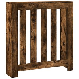 vidaXL Pokrov za radiator dimljen hrast 78x20x82 cm inženirski les