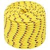 vidaXL Večnamenska uporabna vrv 14 mm 25 m Rumena PP