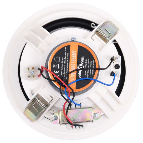 vidaXL Vgradni stenski in stropni zvočniki z visokotoncem 2 kosa 360 W