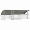 vidaXL Kletka za pi&scaron;čance 3 kos Srebrna 600 x 200 x 200 cm