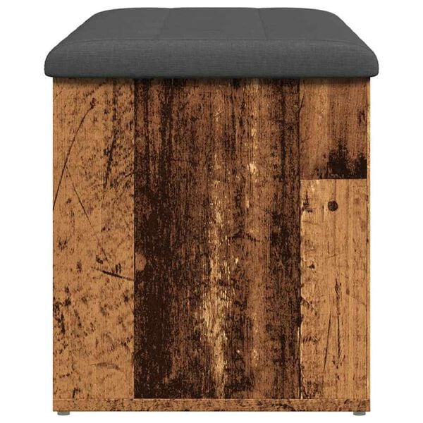 vidaXL klop za shranjevanje starega lesa 102x42x45 cm inženirski les