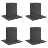 vidaXL Okrogla podlaga 4 pcs Antracit 18 x 18 x 15 cm Kovina