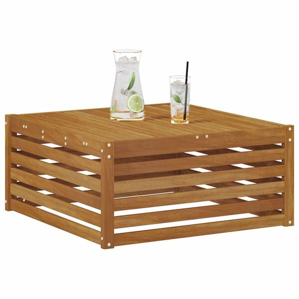 vidaXL Zunanji konec kavča z blazino Naravna 115 x 83 x 73 cm