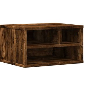vidaXL Stojalo za tiskalnik dimljen hrast 40x32x22,5 cm inženirski les