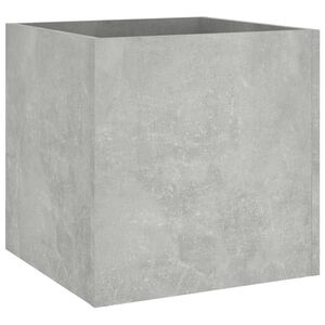 vidaXL Cvetlično korito betonsko sivo 40x40x40 cm konstruiran les