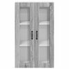 vidaXL Stenska kuhinjska omarica z vrati Siva Sonoma 60 x 31 x 100 cm