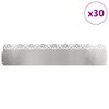 vidaXL Robniki za trato 30 pcs srebrna 103 x 0,05 x 22 cm