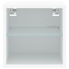 vidaXL Stenska TV omarica z LED lučkami bela 30x28,5x30 cm