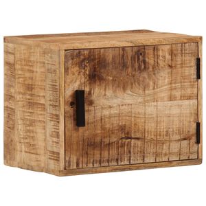 vidaXL Stenska nočna omarica 40x30x25 cm trden mangov les