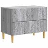 vidaXL Nočna omarica Siva Sonoma 62 x 34,5 x 48 cm Inženirski les