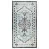 vidaXL Zunanja preproga ravno tkana 80x150 cm zelena in siva