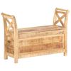 vidaXL Klop za hodnik 103x33x72 cm trden mangov les