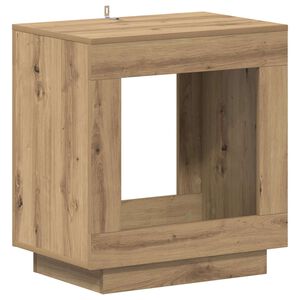 vidaXL Stranska miza Artisan hrast 60 x 40 x 65 cm Inženirski les
