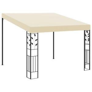 vidaXL Paviljon za namestitev na steno 3x3x2,5 m krem