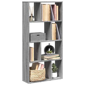 vidaXL Knjižna omara siva sonoma 60x20x120,5 cm inženirski les