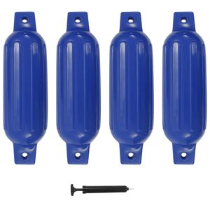 vidaXL Odbijač za čoln 4 kosi modri 41x11,5 cm PVC