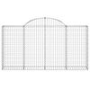 vidaXL Obokane gabion košare 25kosov 200x30x100/120cm pocinkano železo