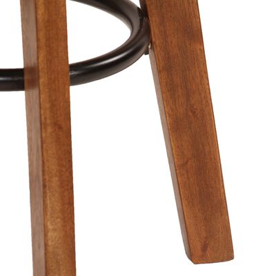 vidaXL Barski stoli 2 kosa pravo usnje in trden akacijev les