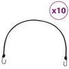 vidaXL Bungee vrv z odsevnimi trakovi in kavlji 10 kosov 100 cm