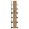 vidaXL Omarica za čevlje artisan hrast 28x27x102 cm inženirski les