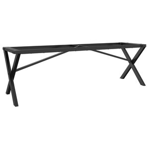 vidaXL Noge za klubsko mizico X-okvir 140x30x43 cm jeklo