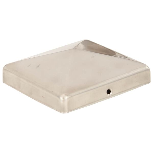 vidaXL Piramidni pokrovčki za stebričke 6 kosov jeklo 101x101 mm