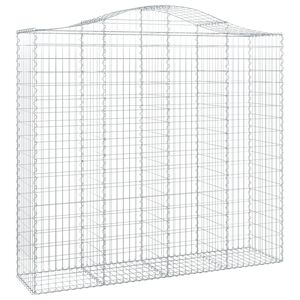 vidaXL Obokana gabonska ko&scaron;ara 200x50x180/200 cm pocinkano železo