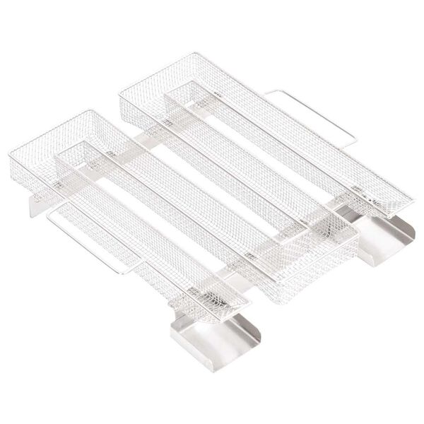 vidaXL Generator hladnega dima 4-stranski 22,5 cm nerjaveče jeklo