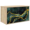 vidaXL Stenska TV omarica WIJHE 69 x 33 x 40 cm Sonoma hrast