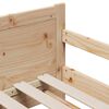 vidaXL Konstrukcija postelje Rjava 80 x 200 cm Masivno borovo les