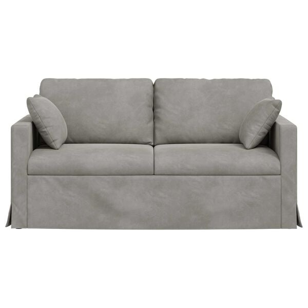 vidaXL Kavč Svetlo siva