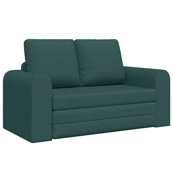 vidaXL Sofa postelja 60cm Temno zelena blago